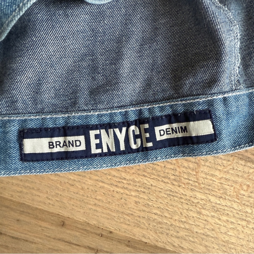 Vintage Enyce Men’s Patchwork Jean Jacket L - Picture 6 of 9